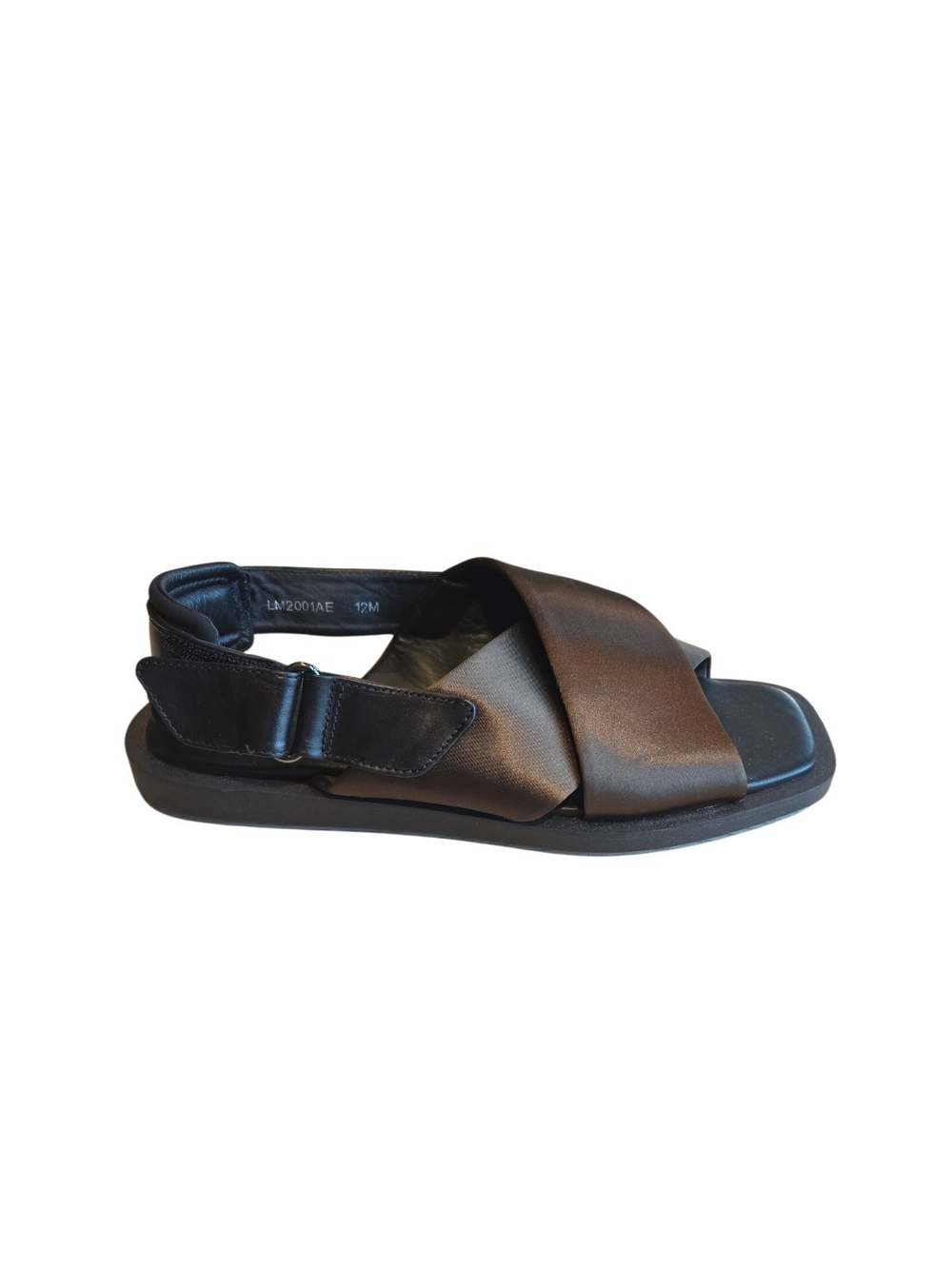 Aquatalia Women's Size 12 Satin Cross-Strap Sandal